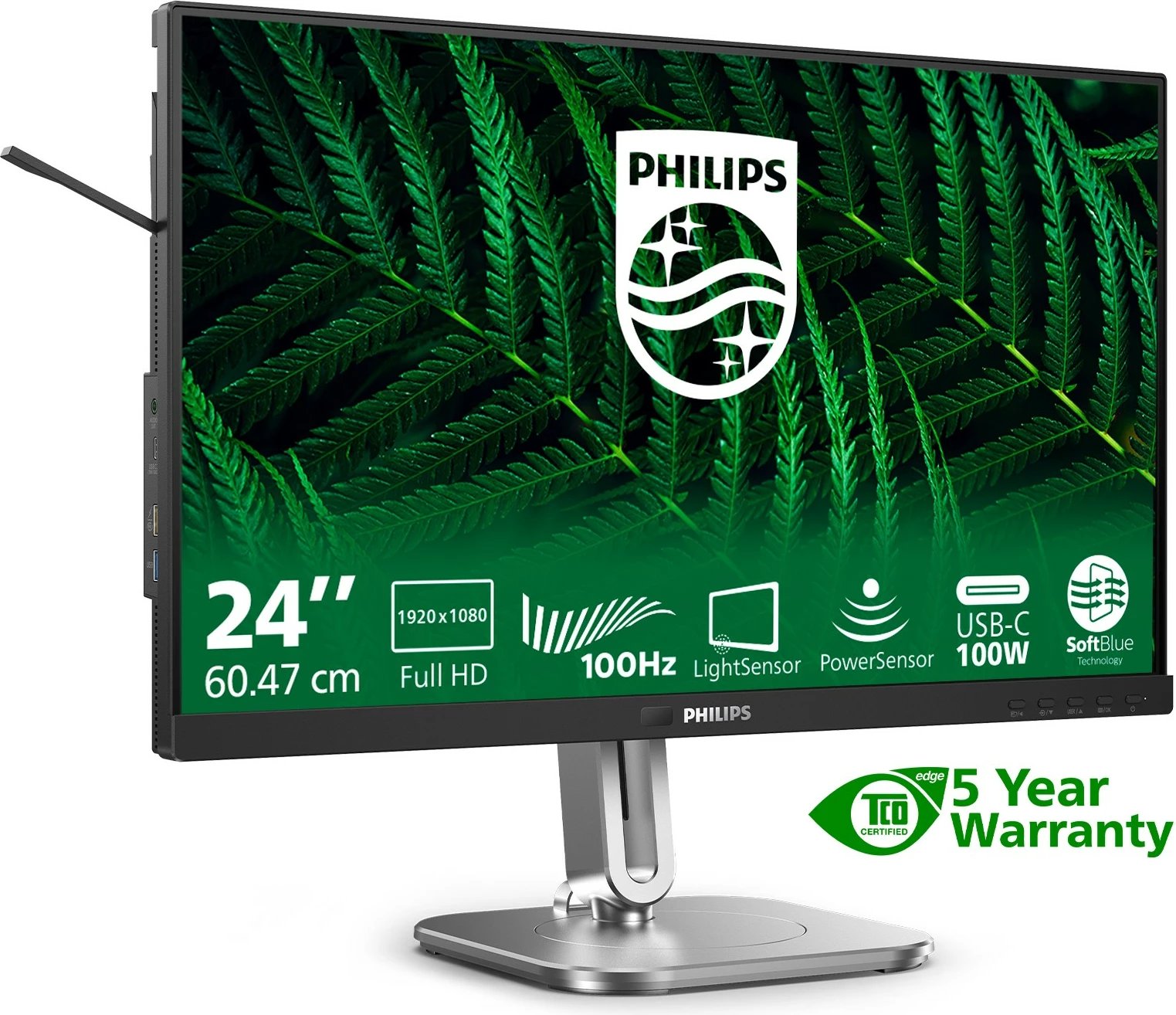 Monitor Philips 5000 series 24B2G5301/00, 23.8", Full HD, LCD, i zi