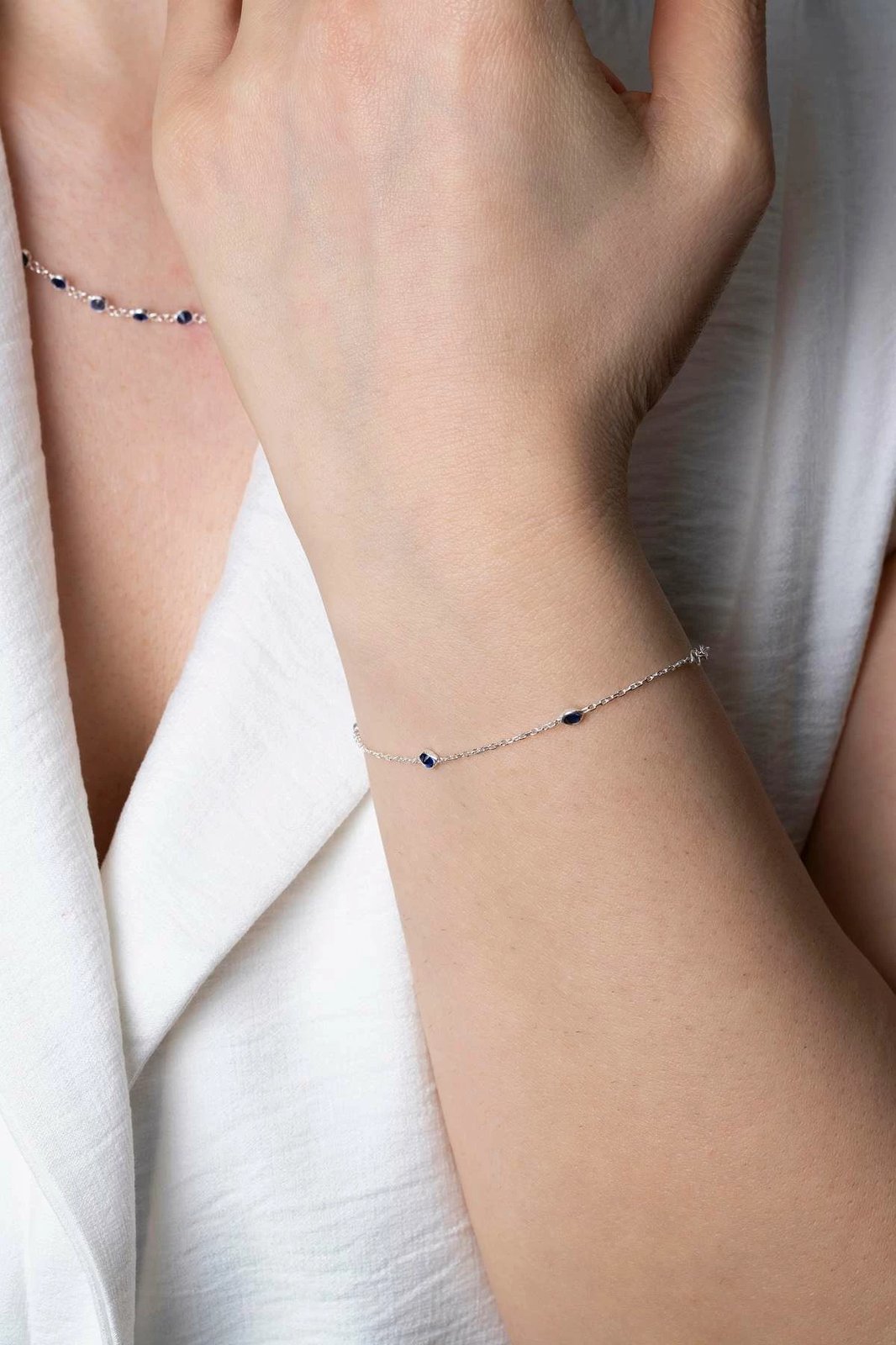 Set varëse dhe vathë argjendi Jumeon, TFNY65230, ngjyrë kaltër e errët