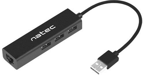 Shpërndarës Natec Dragonfly USB 2.0 480 Mbit/s, i zi