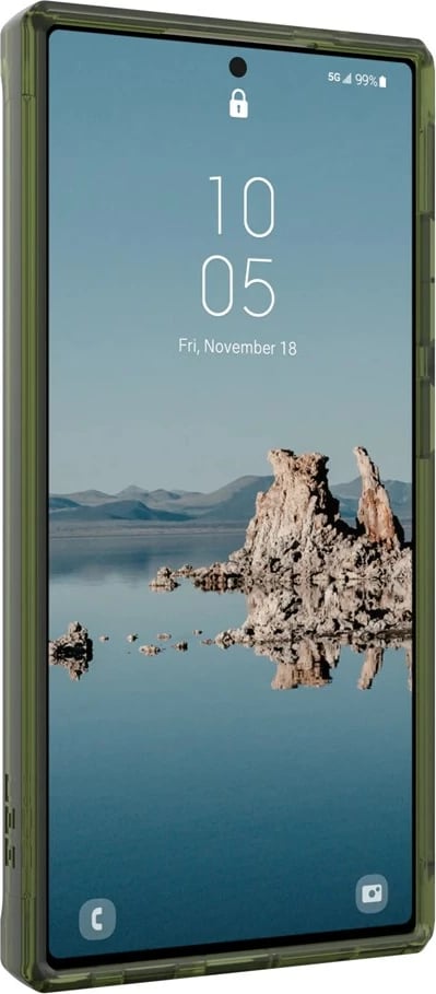 Mbështjellës Urban Armor Gear Plyo PRO për Samsung, 6.8", TPU, Olive/Transparent