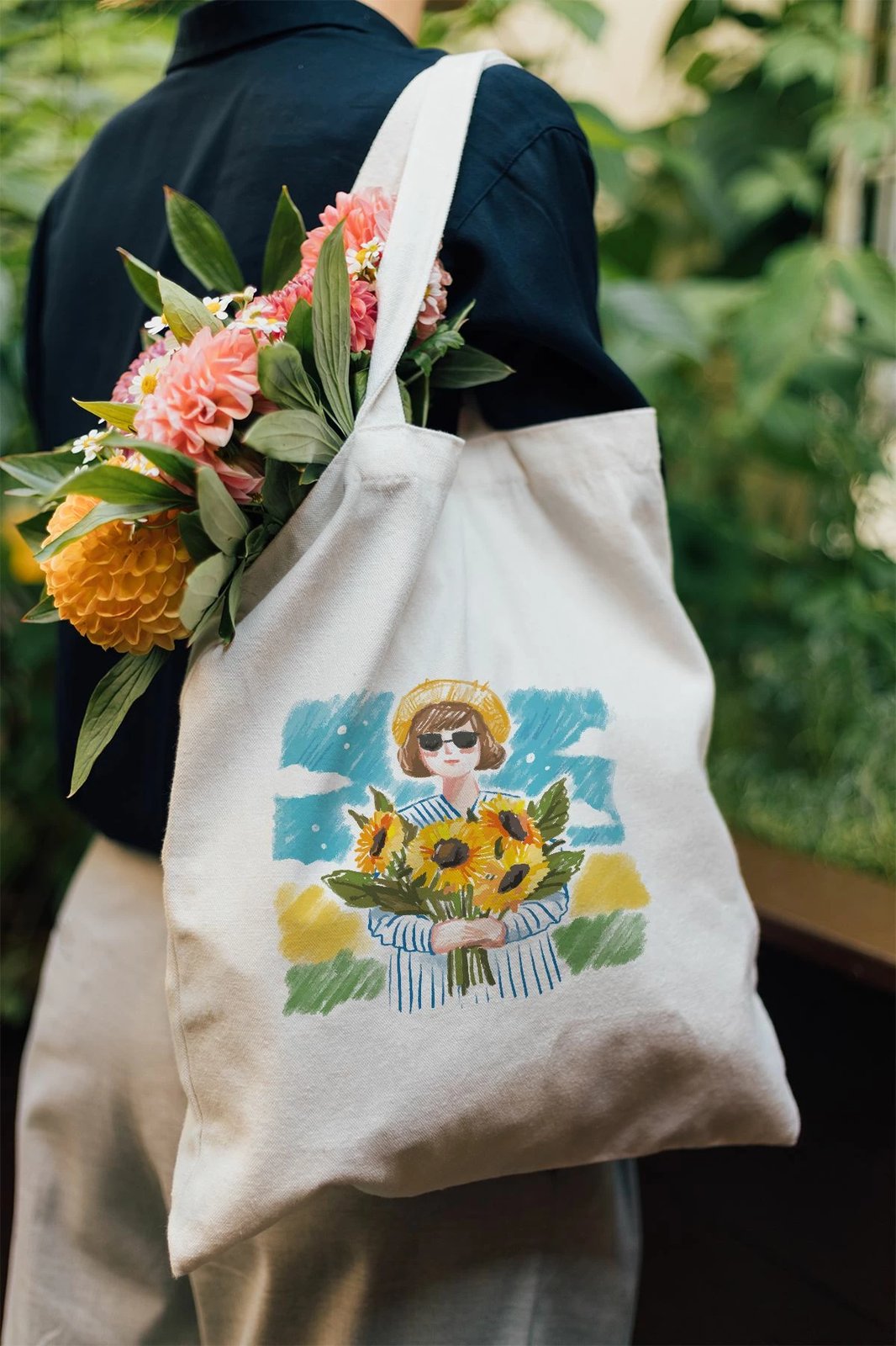 Çantë tote Zoozie Bags, model 9, shumëngjyrëshe