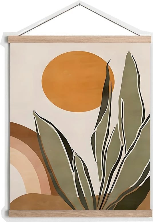 Pikturë dekorative me kornizë, shumëngjyrëshe, MRG11, 50x70cm