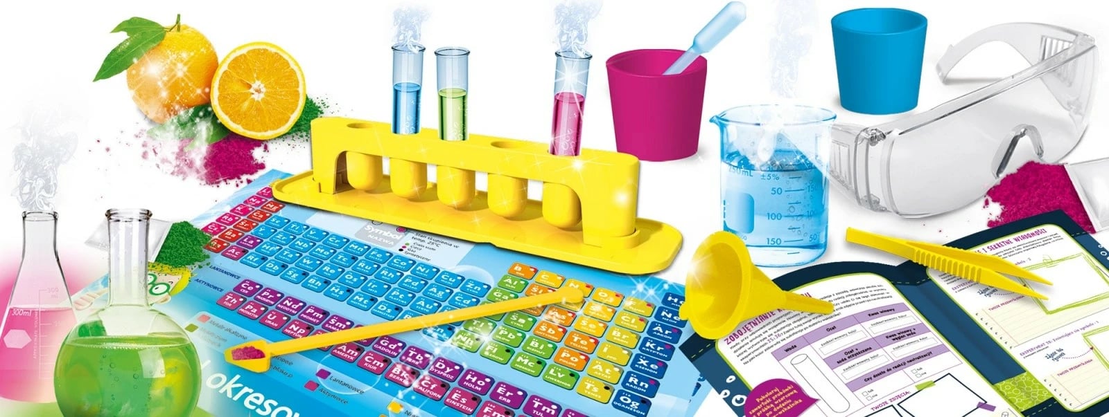 Set kimie edukativ Lisciani Im a Genius Chemistry Science Kit for Grade 6, për fëmijë, shumëngjyrësh