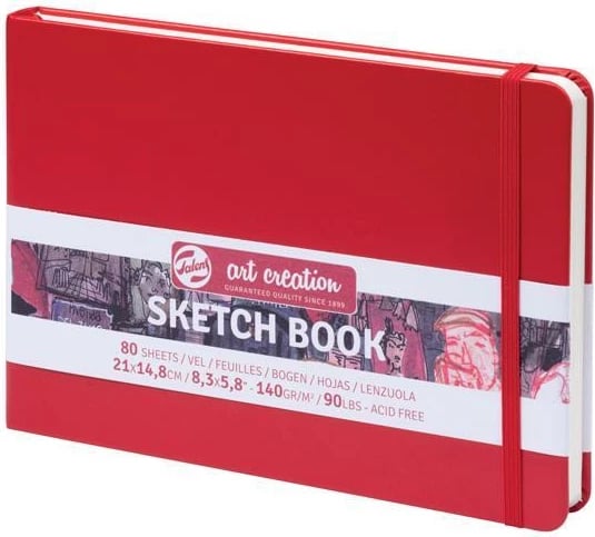 Skicëlibër Talens Art Creation 80 Fletë 21x15cm i Kuq