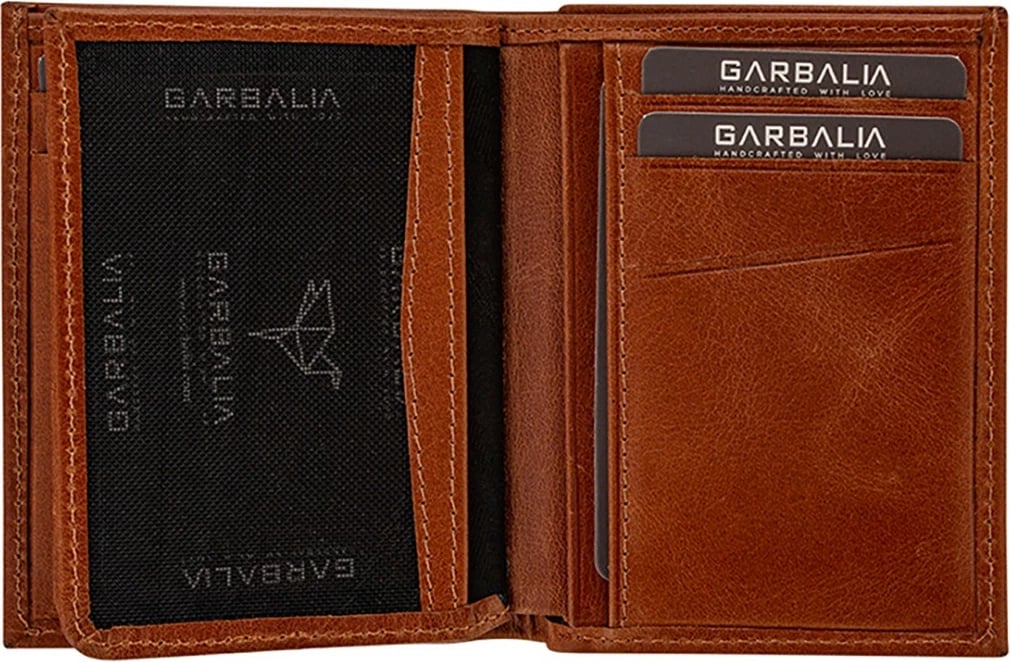 Portofol për burra, lëkurë natyrale, ngjyrë tan, Zoozie Bags, Gomez