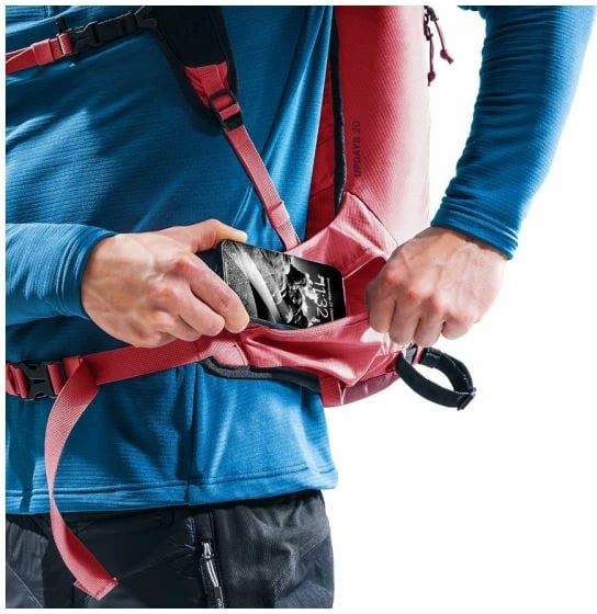 Çantë shpine Deuter për ski, e kuqe Çantë shpine Deuter për ski, e kuqe