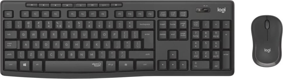 Maus dhe Tastierë Logitech MK295, e hirtë