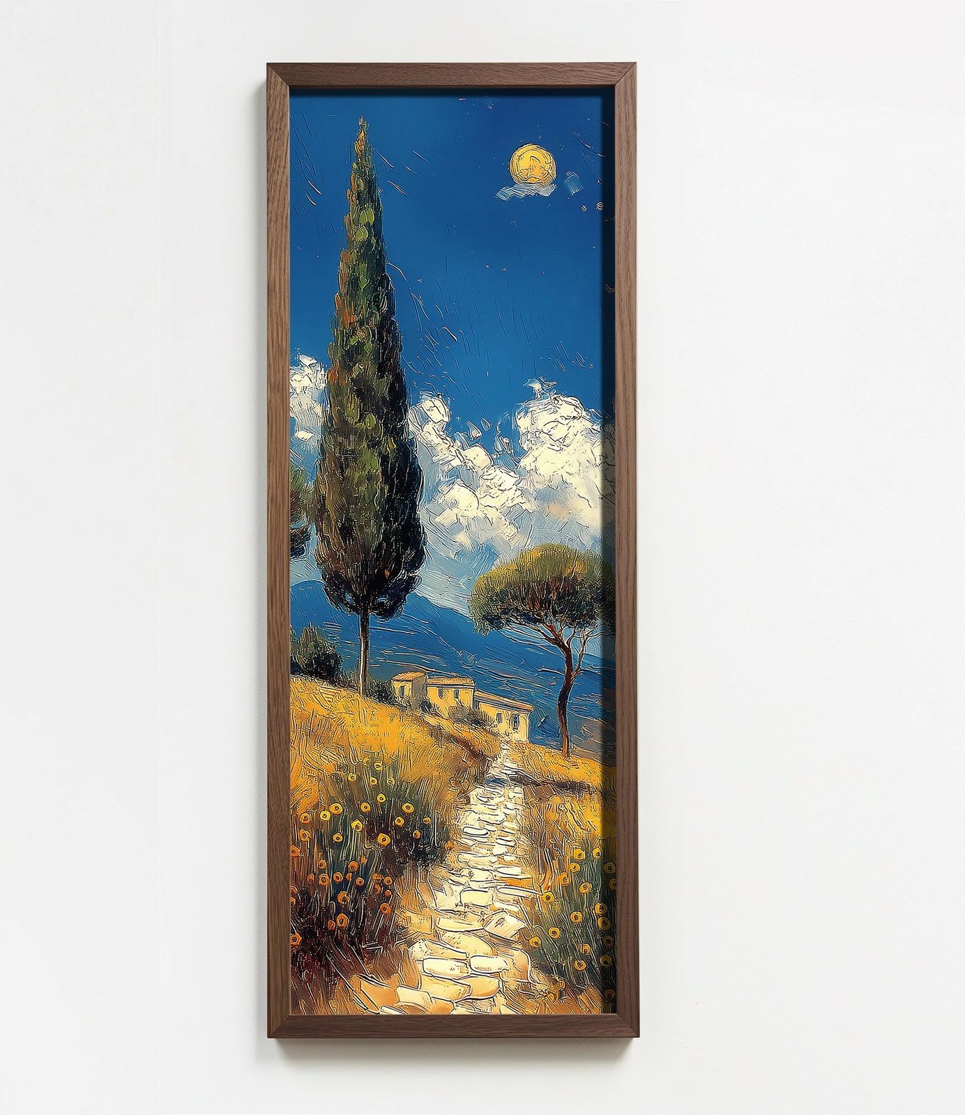 Pikturë dekorative me kornizë MDF, shumëngjyrëshe, LONG010-S/120-40