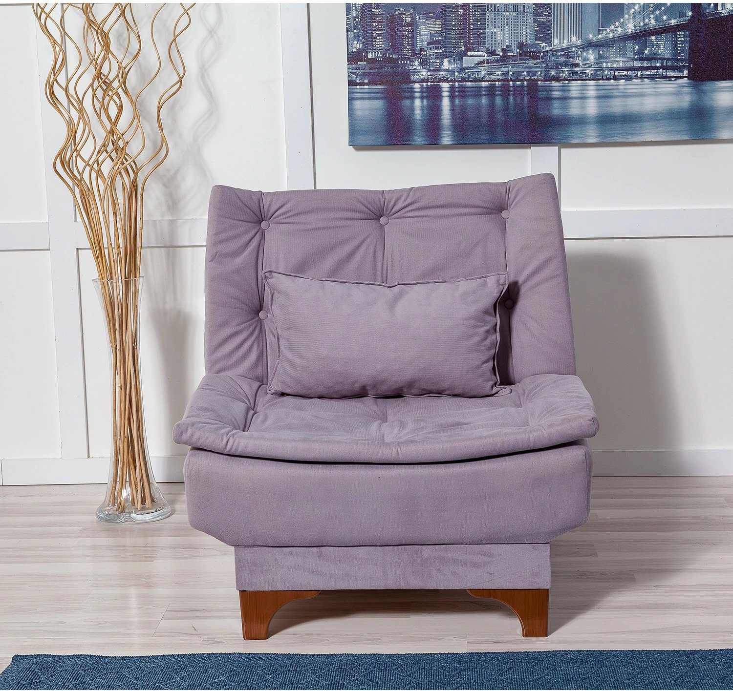 Karrige berjer, ngjyrë gri, Atelier del Sofa, Kelebek