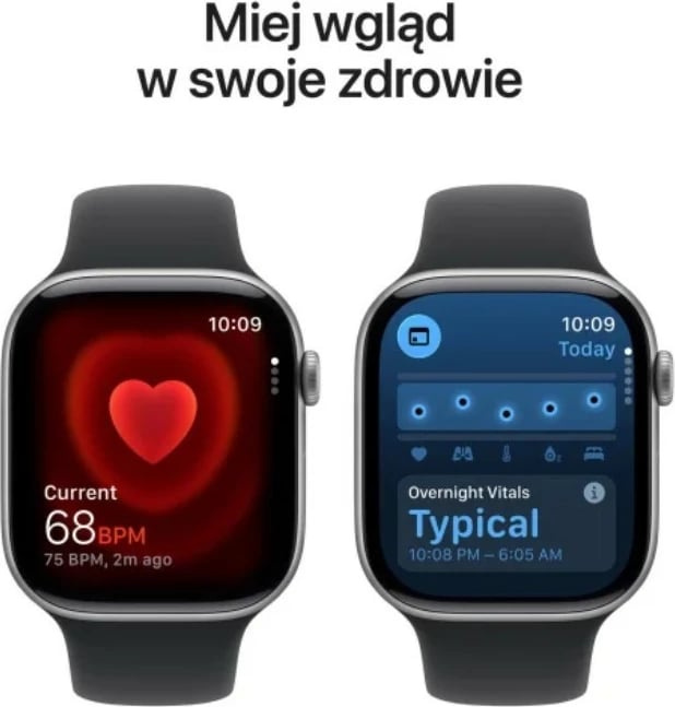 Smartwatch Apple Watch Series 11 GPS+Cellular, 46mm, alumin star gray, rrip sportiv i zi M/L