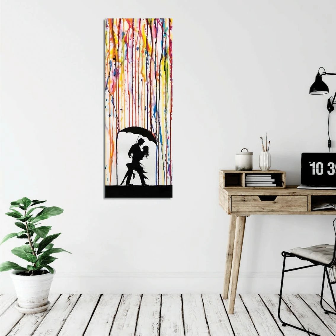 Pikturë dekorative në kanavacë, shumëngjyrëshe, Wallity PC327, 30x80cm