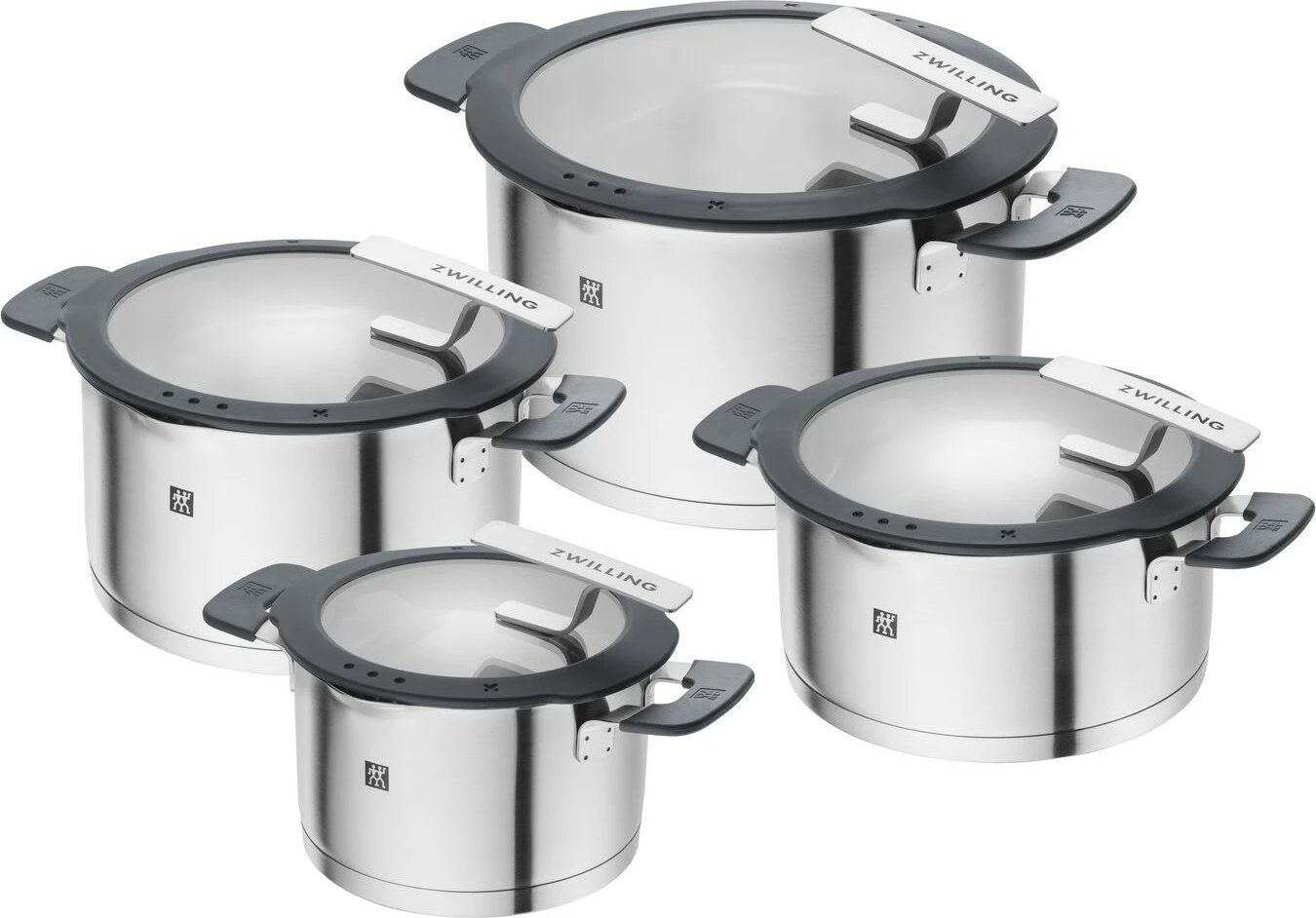 Set tenxheresh Zwilling Simplify 4 copë, çelik inoks, argjend e zi