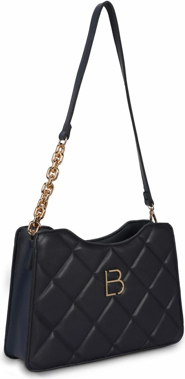 Çantë shpatull për femra, ngjyrë kaltër e errët, Lucky Bees, 410