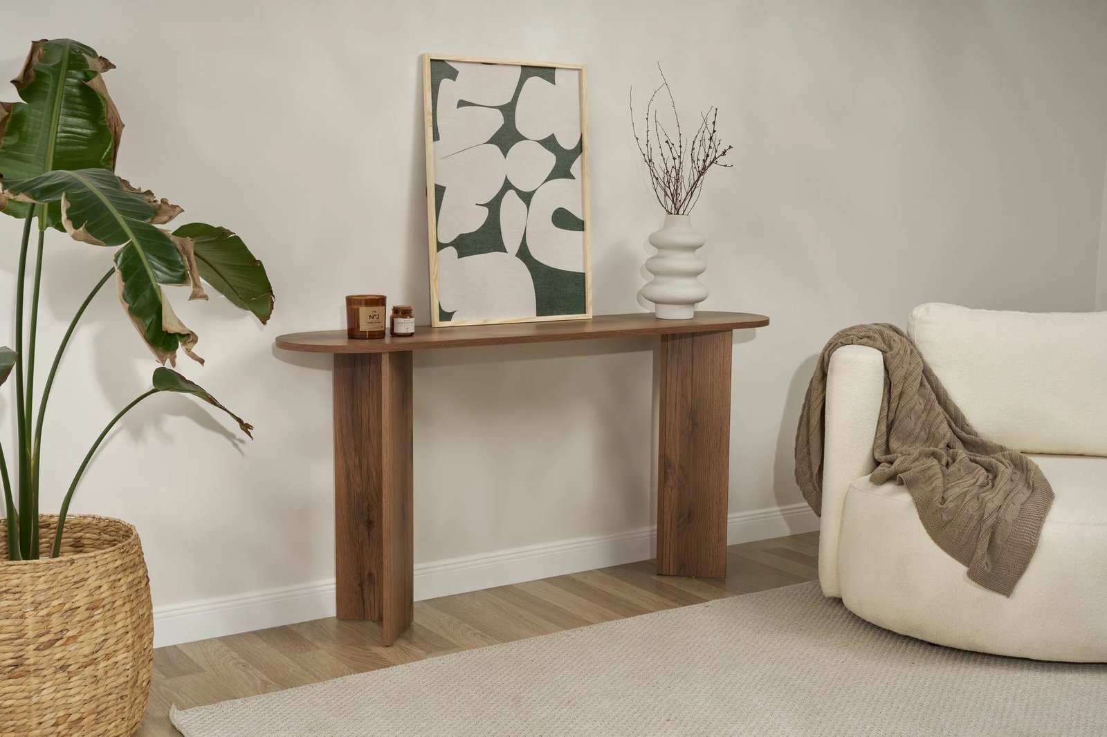 Komodë anësore Nordure, Sira - ngjyrë arre