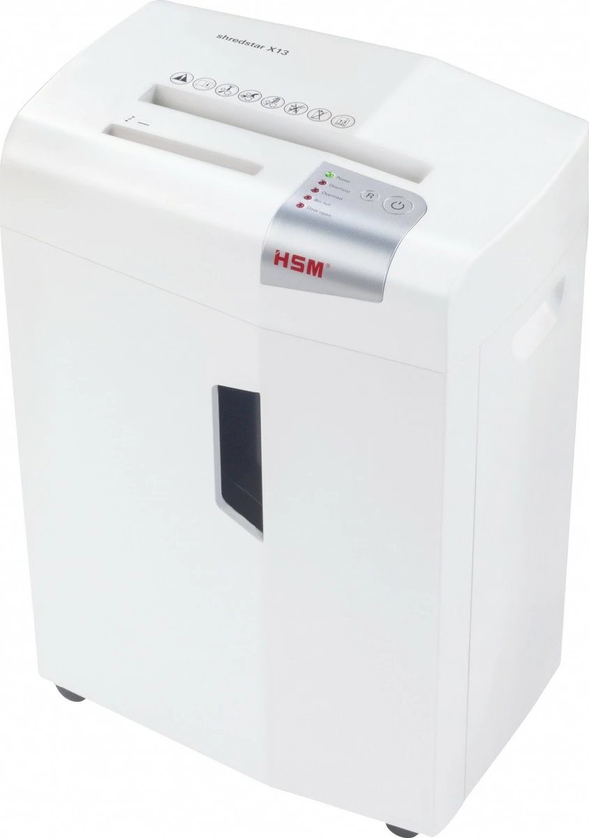 Makineri për copëtim dokumentesh HSM shredstar X13, 23L, prerje kryqëzuese, e bardhë