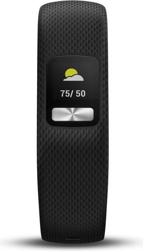 Smartwatch Garmin vívofit 4, rrip i zi, S/M, 365 ditë bateri, waterproof