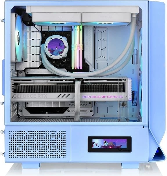Kasë Thermaltake Ceres 330 TG ARGB midi tower, Hydrangea Blue