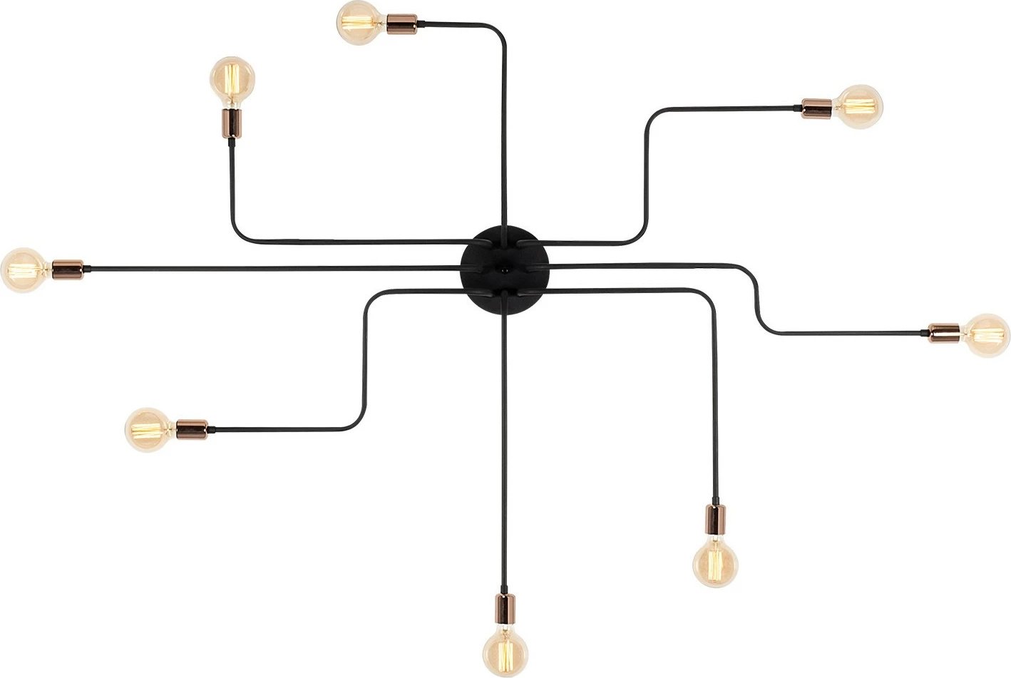 Llambë tavani Opviq Truva, e zezë, N-700