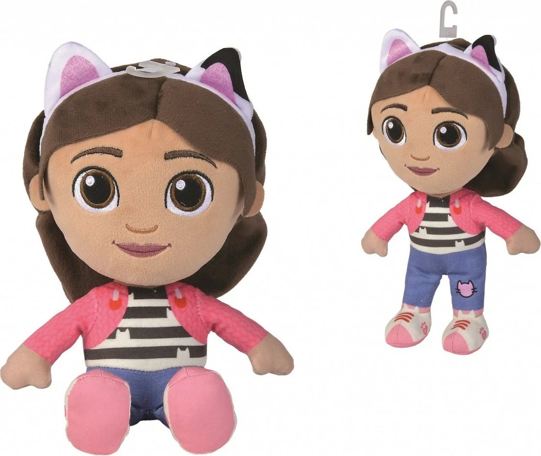 Lodër pelushi Simba Gabby’s Dollhouse Gabi 25 cm, shumëngjyrëshe