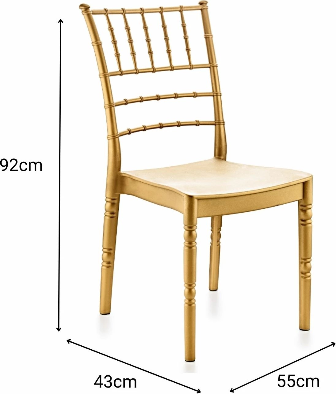 Karrige moderne, ngjyrë kafe e çelët, Skye Decor, Estate Modern