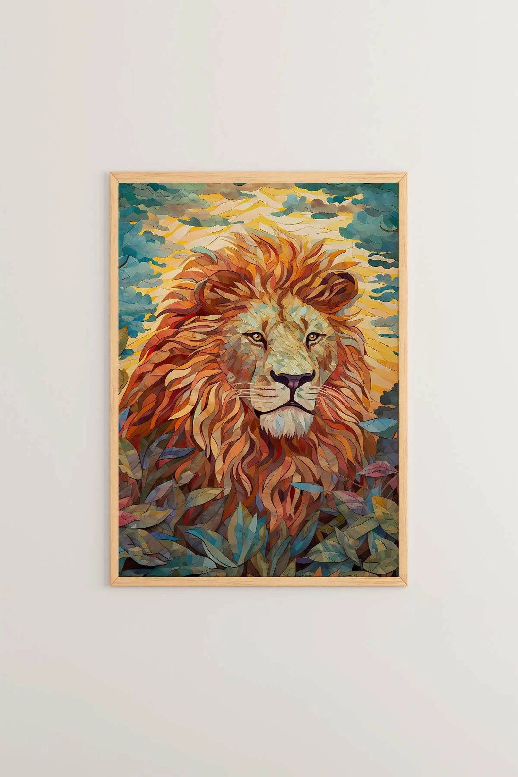 Pikturë dekorative me kornizë, shumëngjyrëshe, Wallity, Mscartmdl24