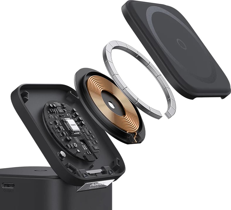 Karikues wireless Baseus BS-W531, MagSafe/Qi, USB-C, 20W, i zi