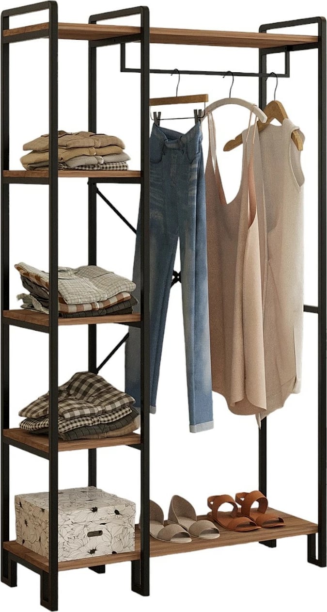 Stendë për korridor Hanah Home, Rex, ngjyrë pishë Atlantike dhe e zezë