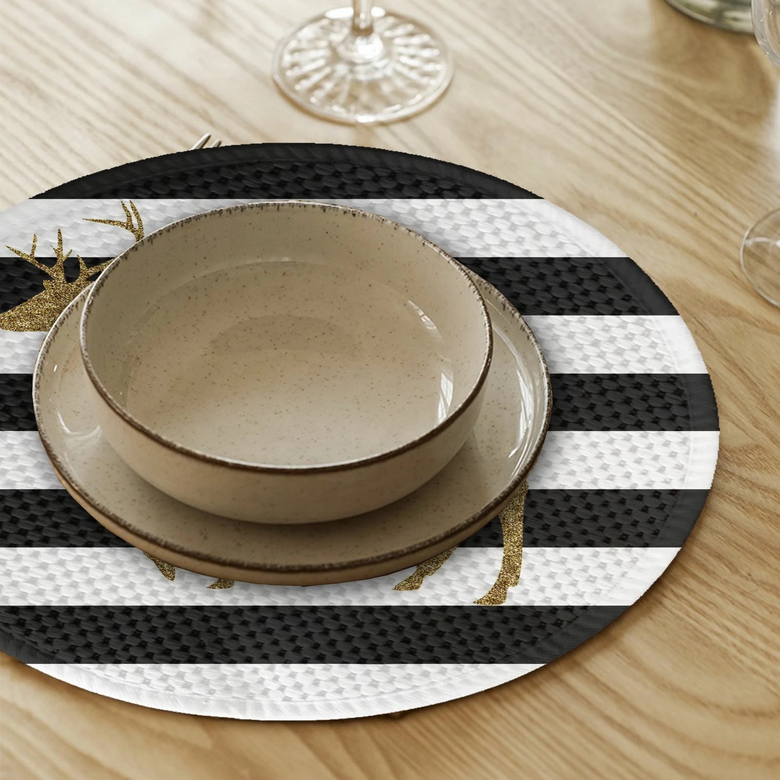 Set nënshtrues tavoline Hermia Concept, shumëngjyrësh, 4 copë, 37cm, 2726Supla