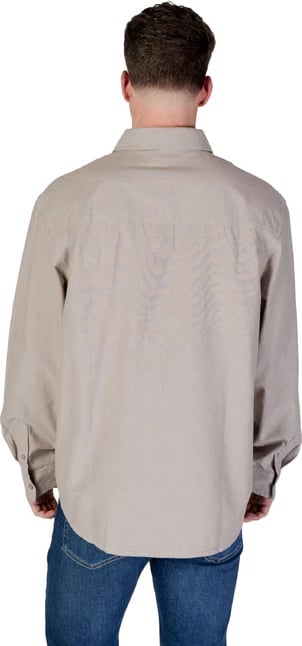 Këmishë Calvin Klein Jeans për meshkuj, beige