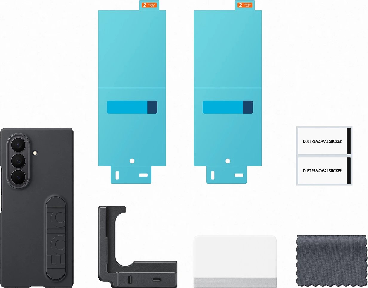 Mbështjellës Samsung Silicone Case për Galaxy Z Fold7, i zi