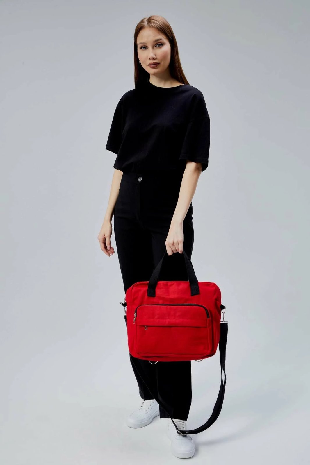 Çantë tote e kuqe, Zoozie Bags, 2386