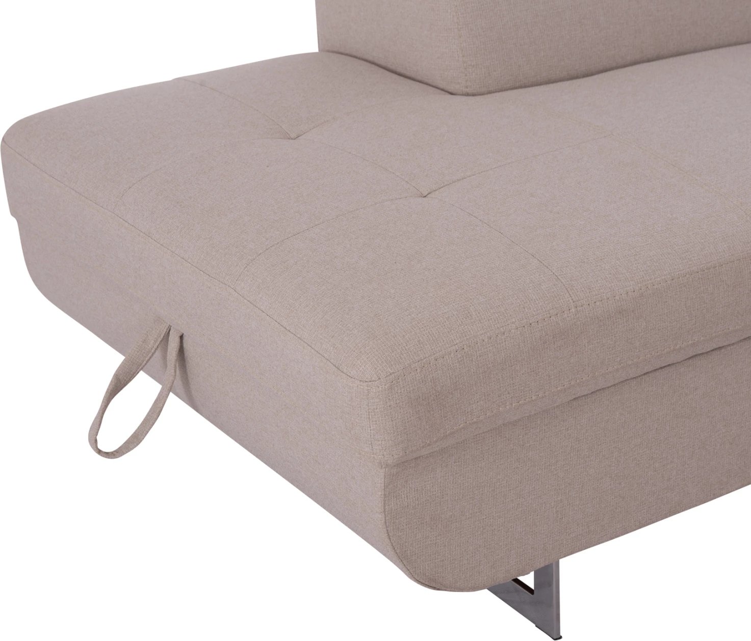 Kënd-sofë me hapësirë për depo, Encore FH3301.03L, material bezhë, 285x205x90cm