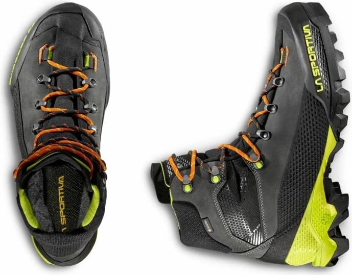 Çizme alpinizmi La Sportiva për meshkuj, carbon/lime punch