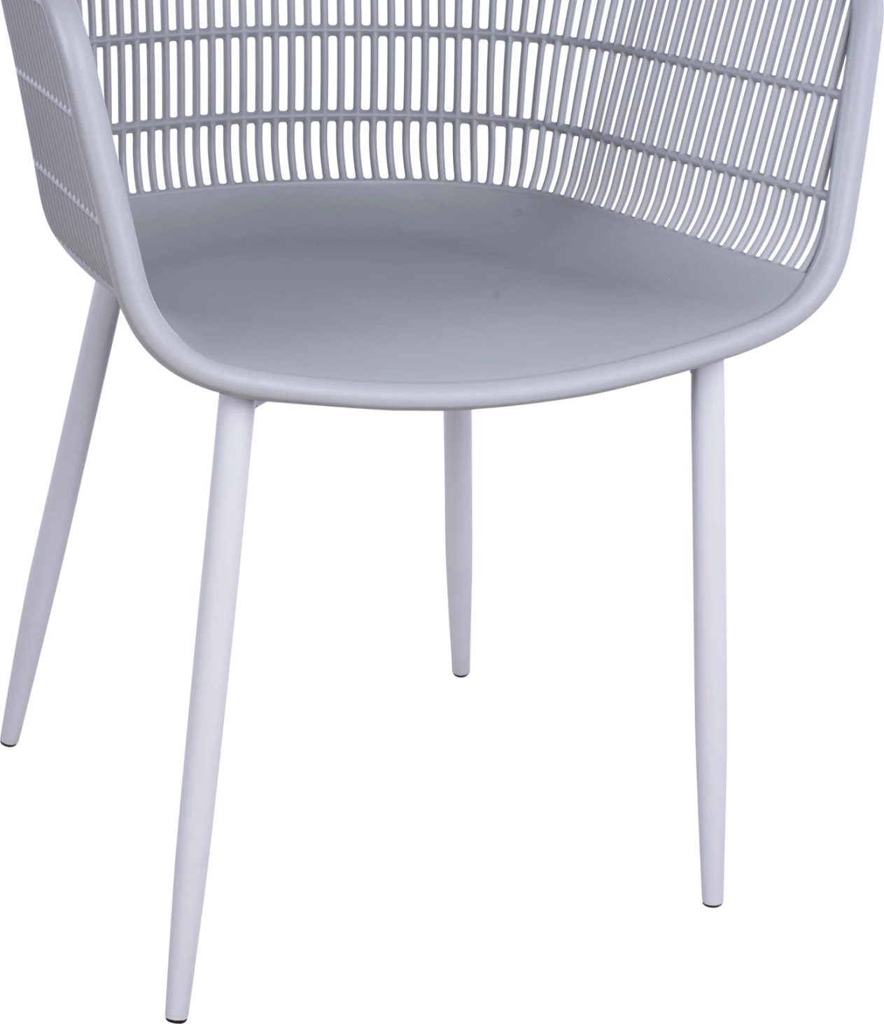 Karrige me krahë Hadi polipropileni gri 61x57x85cm FH8511.10, set prej 4 copë