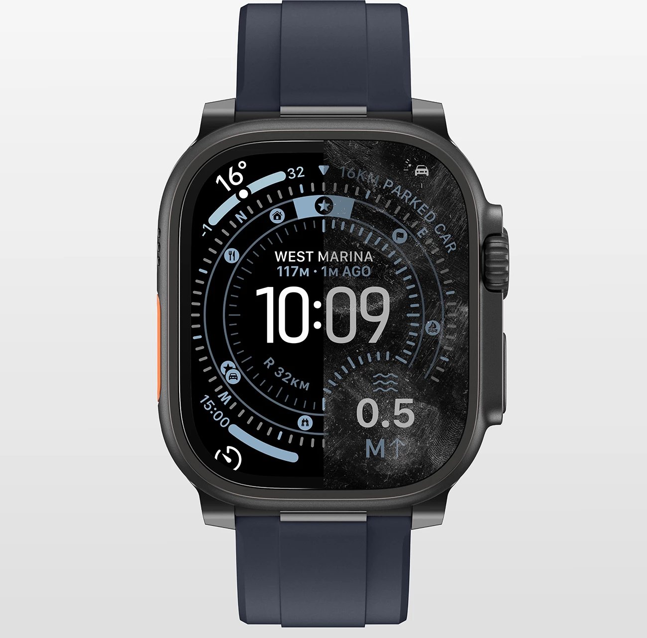 Mbrojtës ekrani xhami, AmazingThing Radix, për Apple Watch Ultra 3 49 mm, transparent