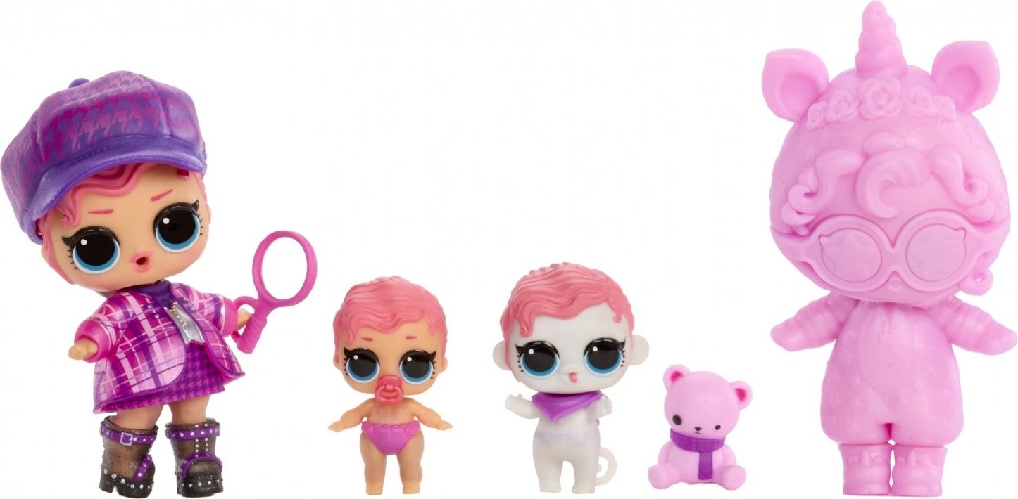 kukulla surprizë, L.O.L. Surprise, Eye Spy Series Ultimate Unboxing 542698-EUC, 40+ surpriza, turkuaz/rozë, set