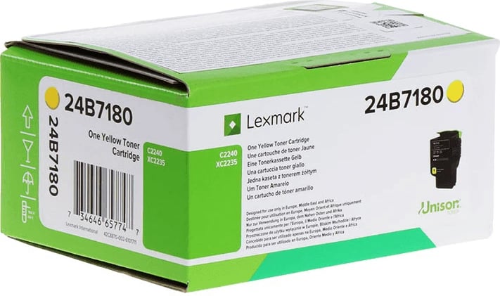Toner Lexmark 24B7180 kapacitet 6000 faqe standard e verdhë