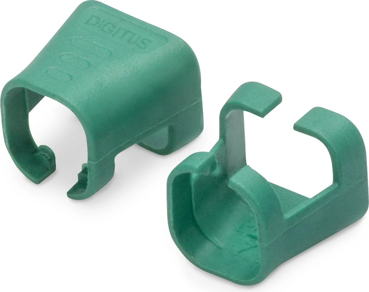 Klipë ngjyre për patch cable Digitus, 100 copë, PVC, Cat5e/6, jeshile