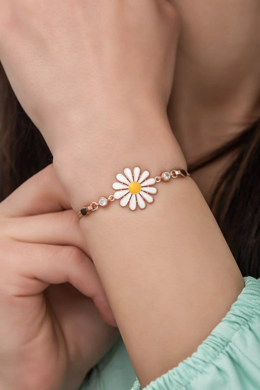 Byzylyk argjendi Jumeon, NRZ99303, ngjyrë rozë e artë, e bardhë, e verdhë