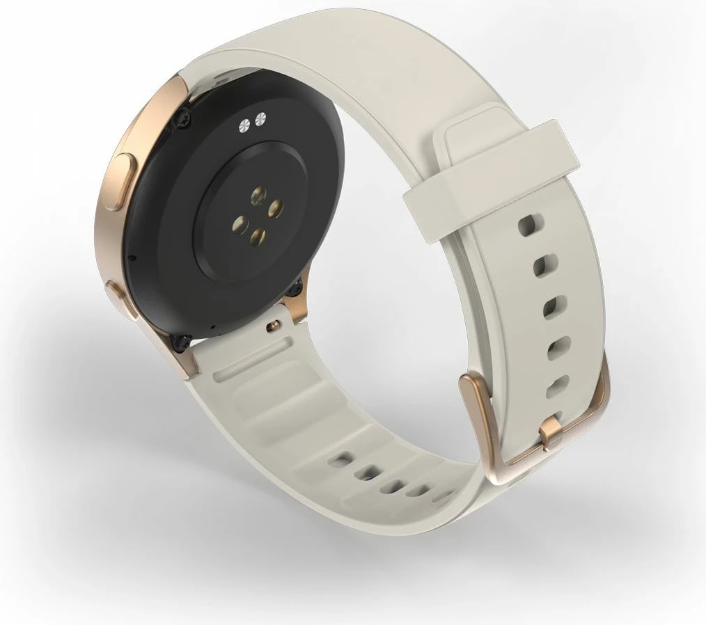 Smartwatch Hama 8900 GPS AMOLED 1.32", rrip silikoni bezhë, Gold