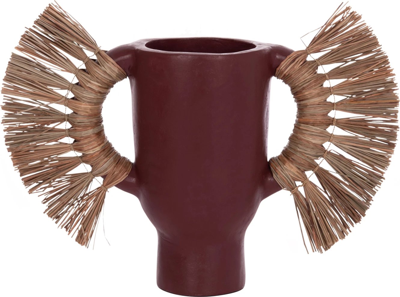 Vazo dekorative tavoline ALICA, terrakotë, ngjyrë maro, me bar të thatë, FH4668.06S, 55x19x34Hcm Vazo dekorative tavoline ALICA, terrakotë, ngjyrë maro, me bar të thatë, FH4668.06S, 55x19x34Hcm