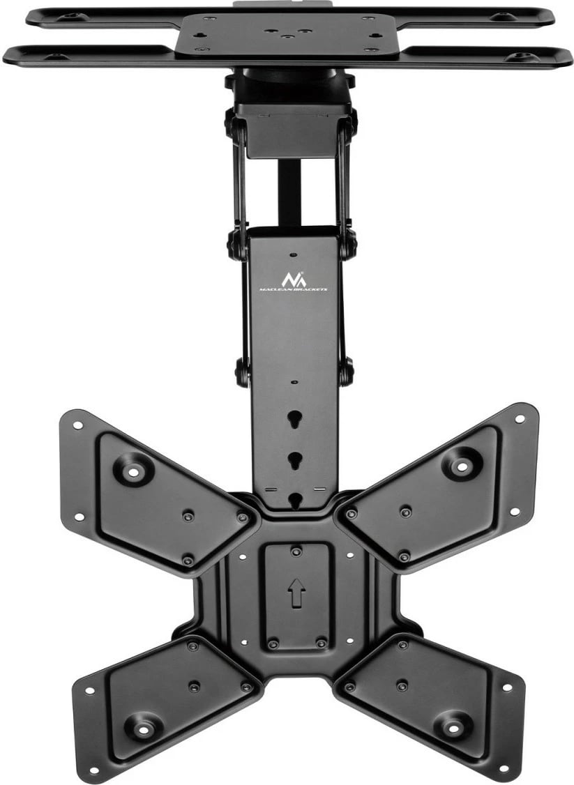 Mbajtëse tavani elektrike për TV Maclean MC-491, 23-65 inç, 30kg, VESA 600x400, 90° rrotullim, e zezë