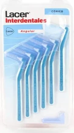 Furça interdentale Lacer Angular konike 6 copë unisex blu