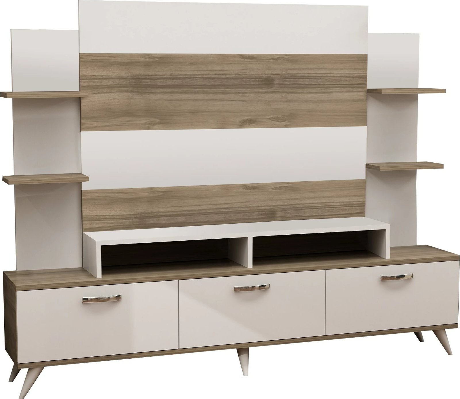 Njësi TV Hanah Home, e bardhë dhe arre, Diana