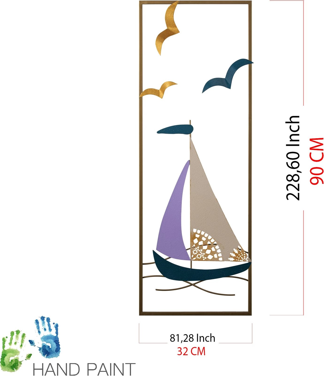 Aksesor dekorativ metalik, Wallity, Port de Cannes - 2