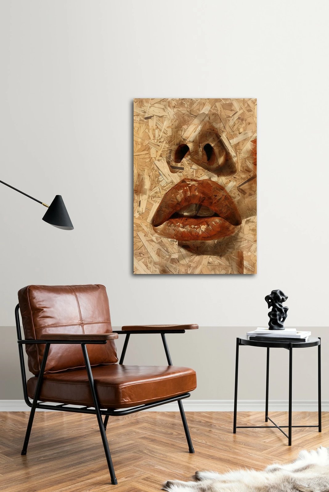 Pikturë dekorative me kornizë MDF, shumëngjyrëshe, Huhu315, 70x100cm