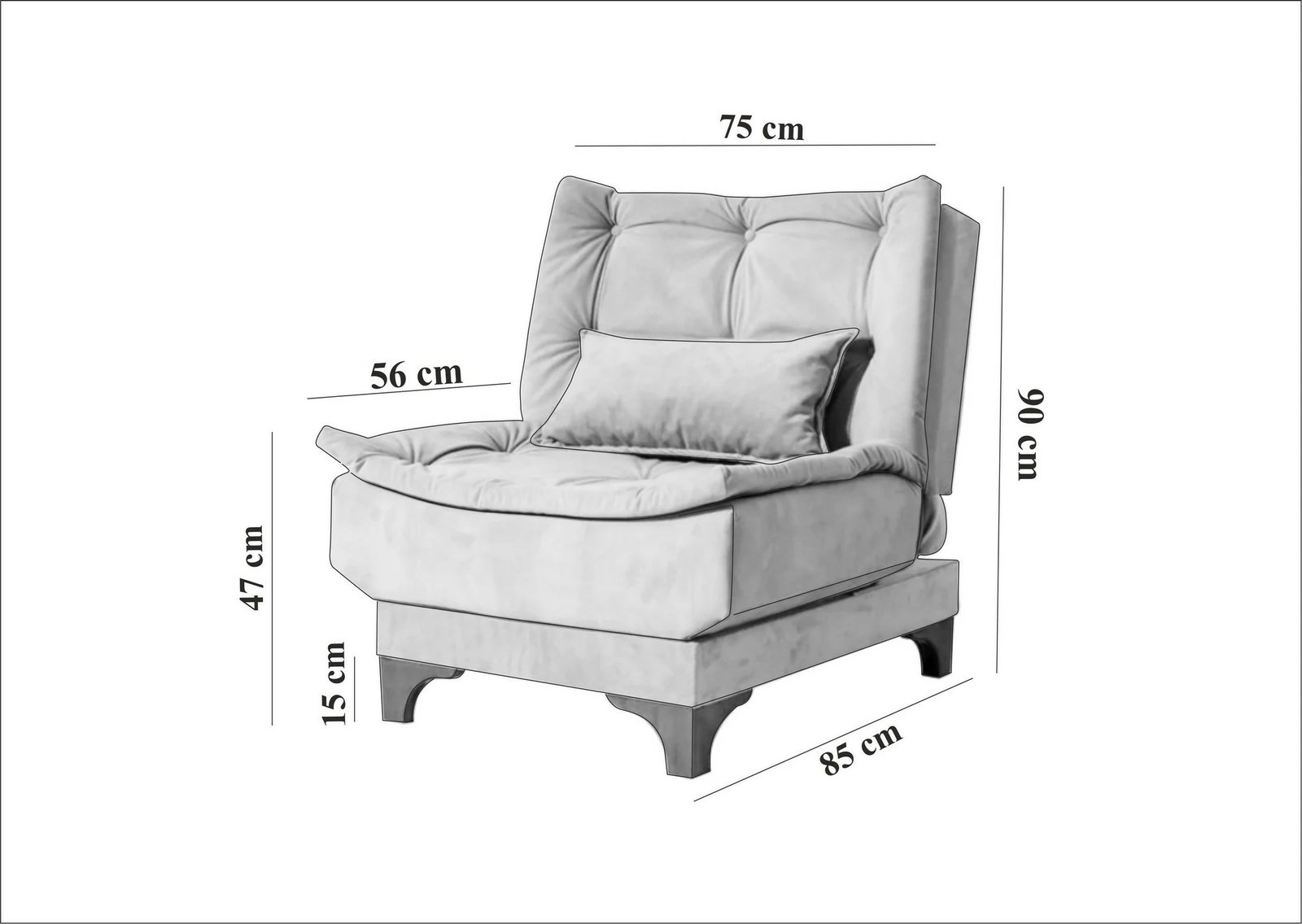 Karrige berjer, ngjyrë gri, Atelier del Sofa, Kelebek