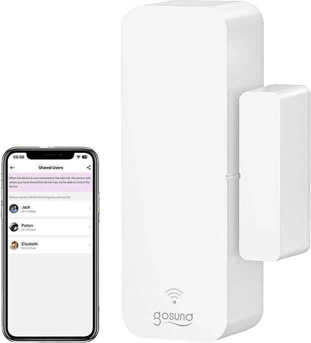 Sensor i mençur për dyer dhe dritare Gosund ST18, ZigBee, i bardhë