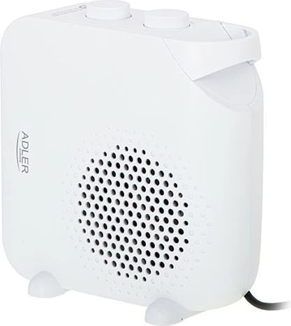 Ngrohës me ventilator, Adler AD 7725w, 2000 W, 2 nivele, termostat, i bardhë