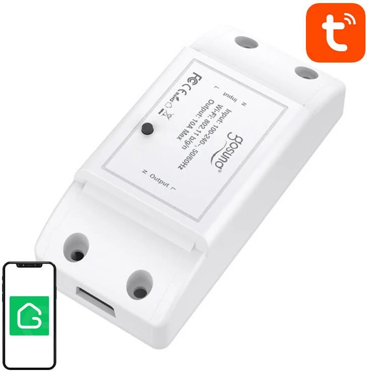 Switch smart Gosund SW3, WiFi, Tuya, i bardhë